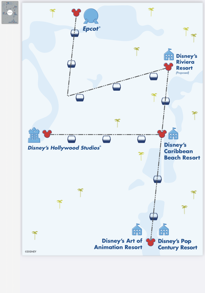 Skyliner map